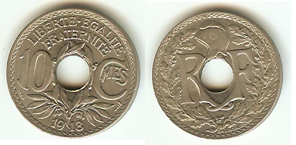 10 Centimes Lindauer 1918 BU+
